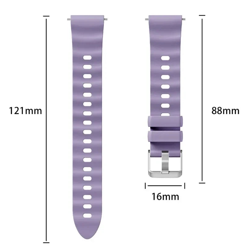 18mm Silicone Watch Strap for Huawei GT4/GT5/GT6 & Garmin