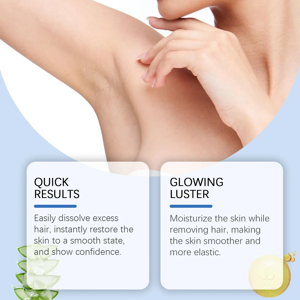 OceAura Depilatory Mousse Spray – Smooth Underarms & Body