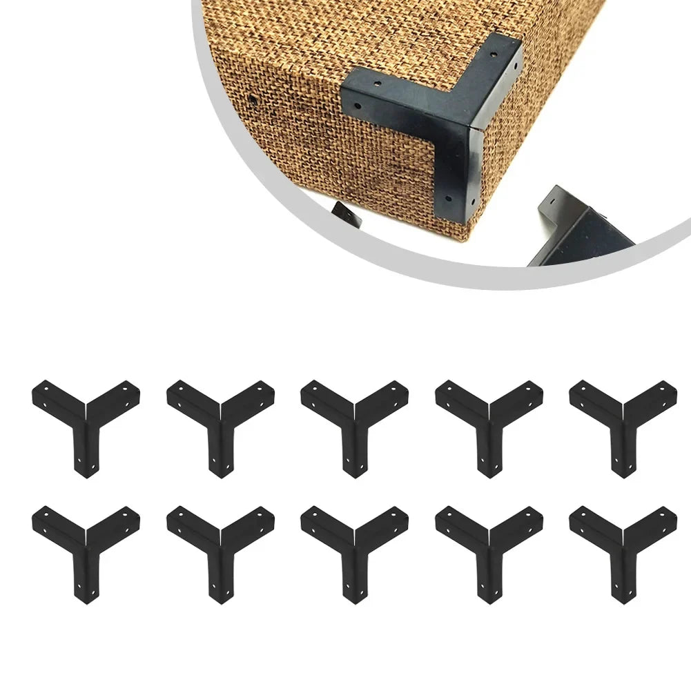 10PCS Antique Iron Corner Protectors for Wooden Boxes & Furniture