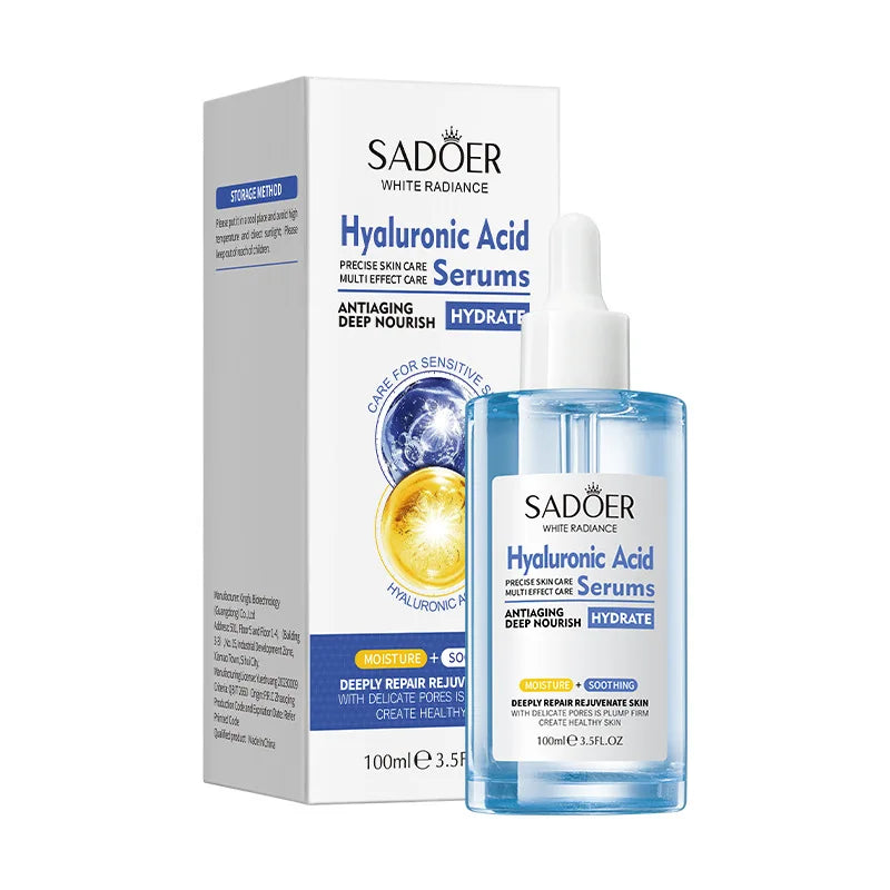 SADOER Hyaluronic Acid Face Serum – Firming & Hydrating 100ml