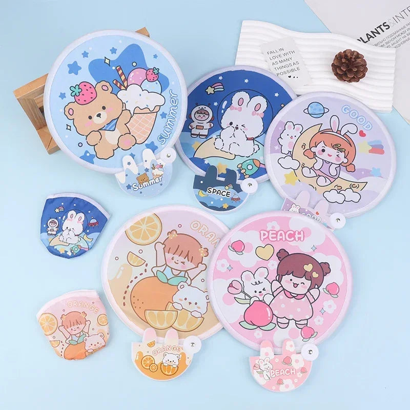 Mini Handheld Folding Fan – Portable Chinese Style Summer Fan