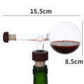 Round Peach Shaped Transparent Red Wine Aerator Quick Pour Spout