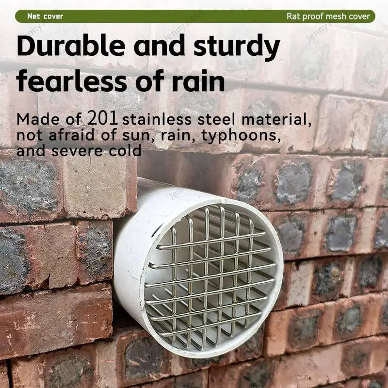 Round Stainless Steel Floor Drain Cover – Anti-Clog Balcony
