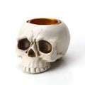 Halloween Skull Hand Candlestick Holder – Resin Skeleton Decor