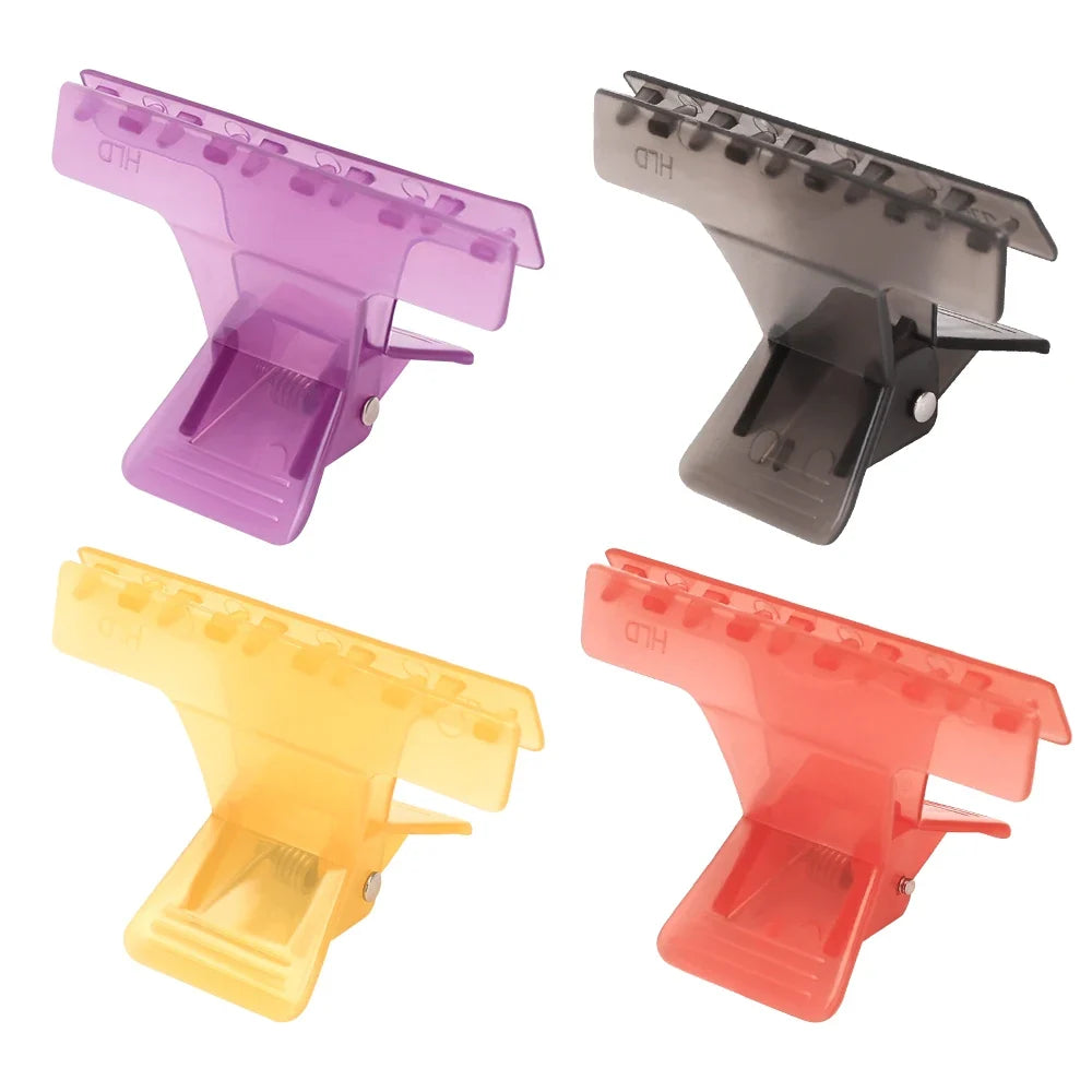 12-Piece Crystal Butterfly Hair Clips – Salon Sectioning Clamps