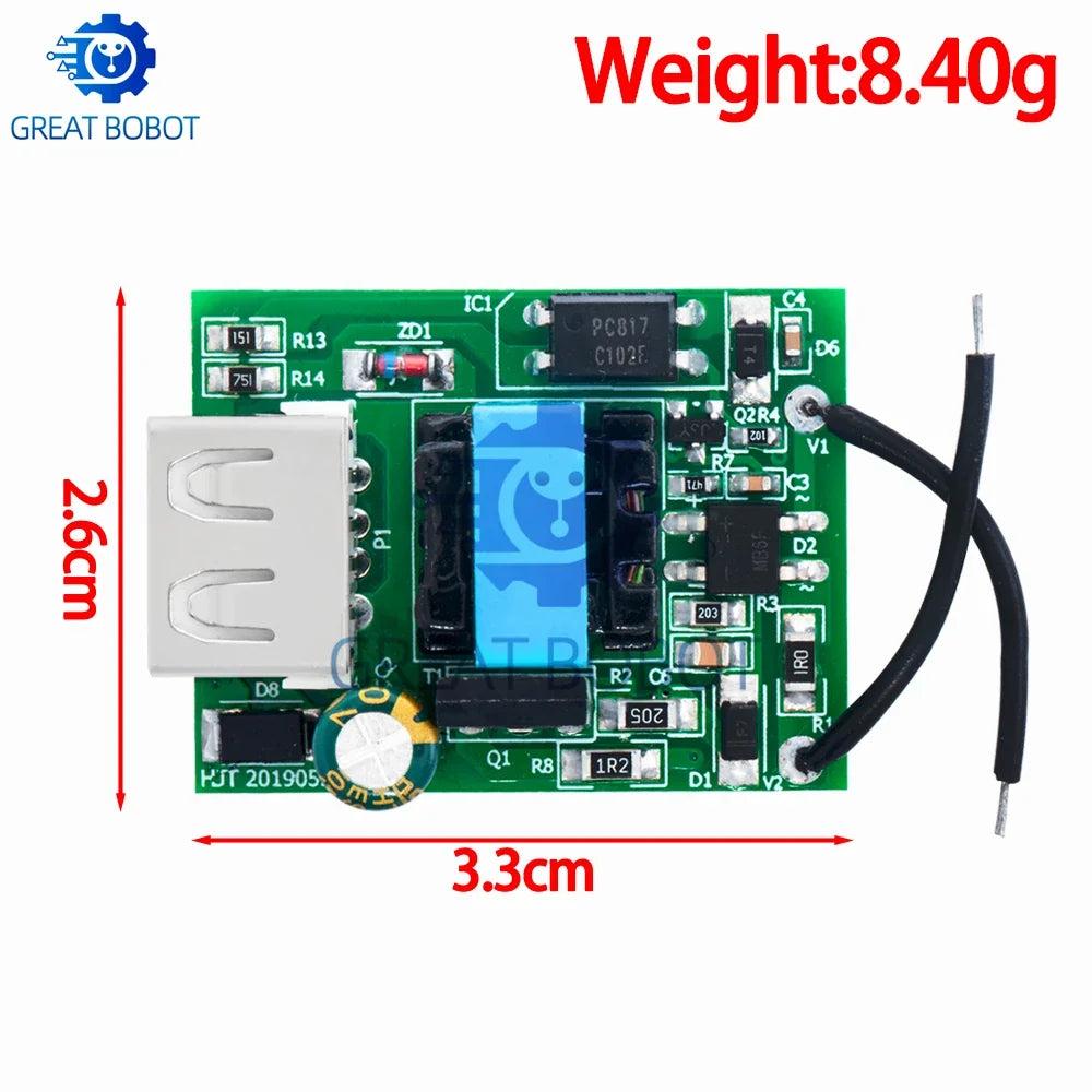 USB Buck Converter Module – 12V–72V to 5V 1A Isolated DC Power Supply