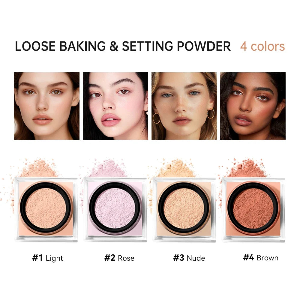 Lakerain Loose Baking & Setting Powder | Matte Oil Control