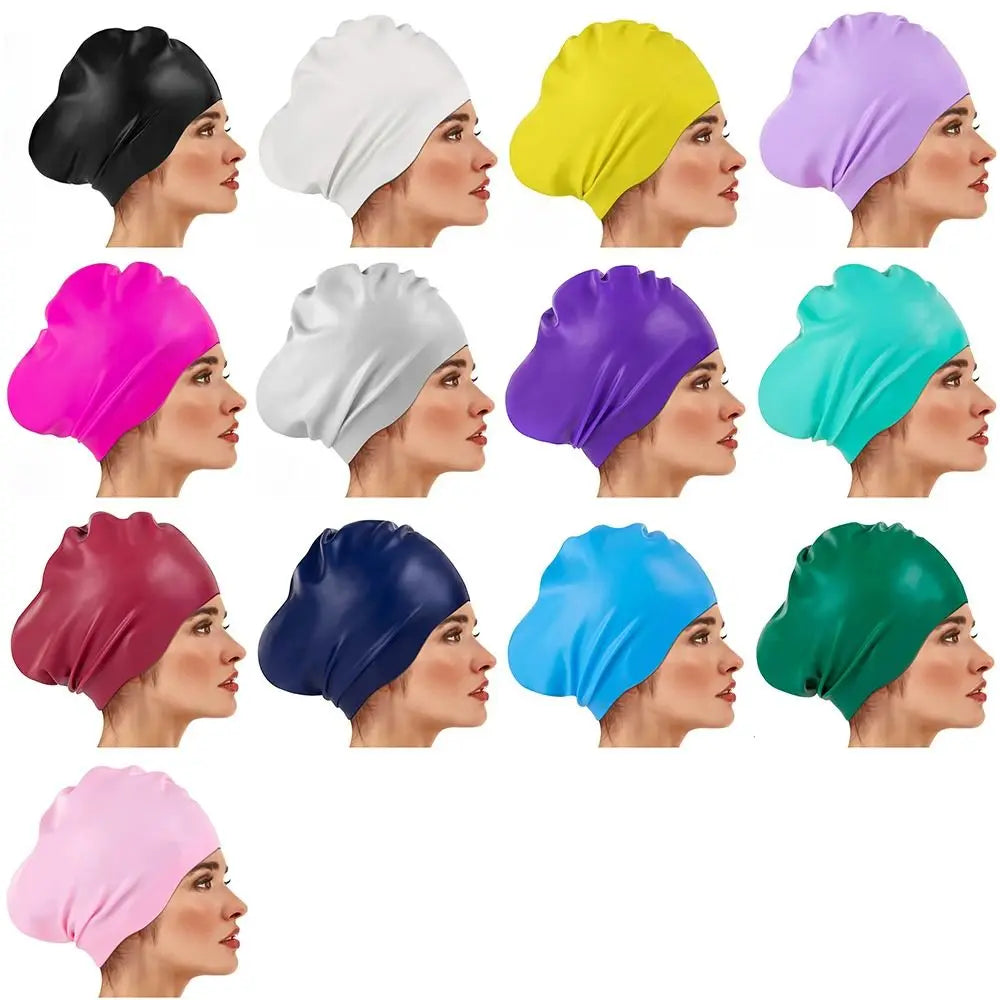 Silicone Swim Cap – Waterproof Snorkeling Cap for Women