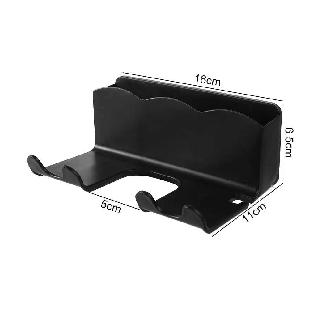 Wall-Mounted Hair Dryer Holder | No-Drill Bathroom Organiser