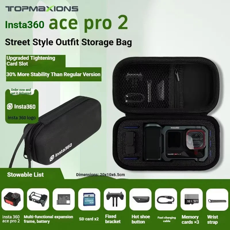 EVA Carrying Case for Insta360 Ace Pro 2/1 | Travel Hard Bag