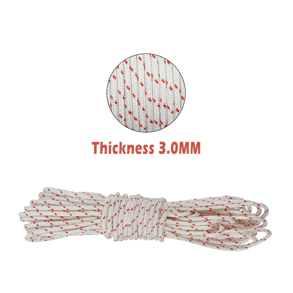 10 Meters Recoil Starter Rope Pull Lawnmowers Resilient Garden Power