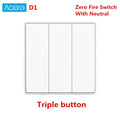 Aqara D1 Smart Wall Switch Zigbee Wireless Remote Control Key Light