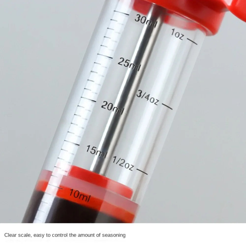 BBQ Meat Injector Syringe with 3 Stainless Steel Needles