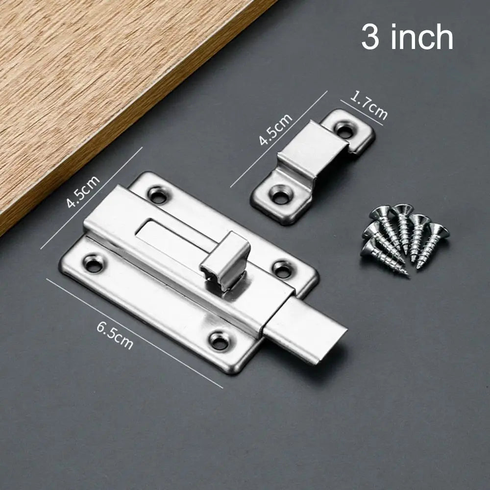 1Sets Cabinet Hinges Self-elastic Latch Stainless Steel Furniture