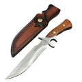 M390 Fixed Blade Kitchen Knife – Walnut Handle & Leather Sheath