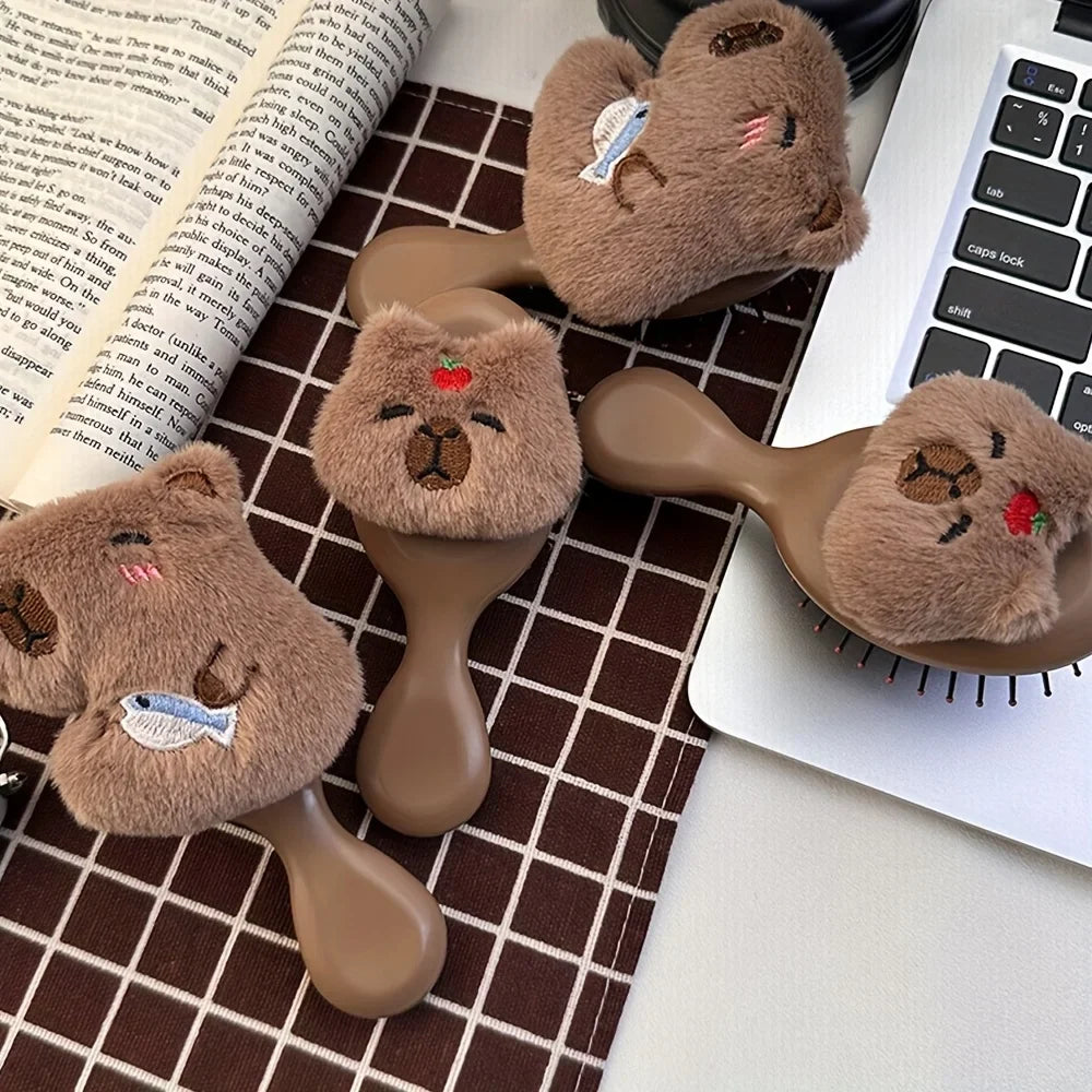 Capybara Mini Air Cushion Hair Brush – Portable Scalp Massager