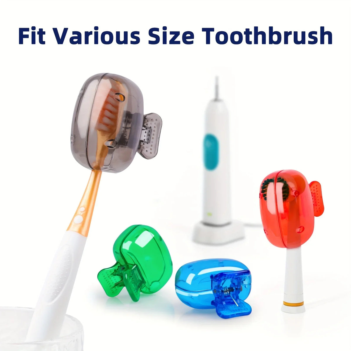 Travel Toothbrush Head Covers – Protector Caps 2/4 Pcs