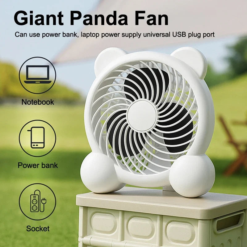 URGGU Panda USB Desktop Fan 4/7 Inch – Ultra Quiet Portable