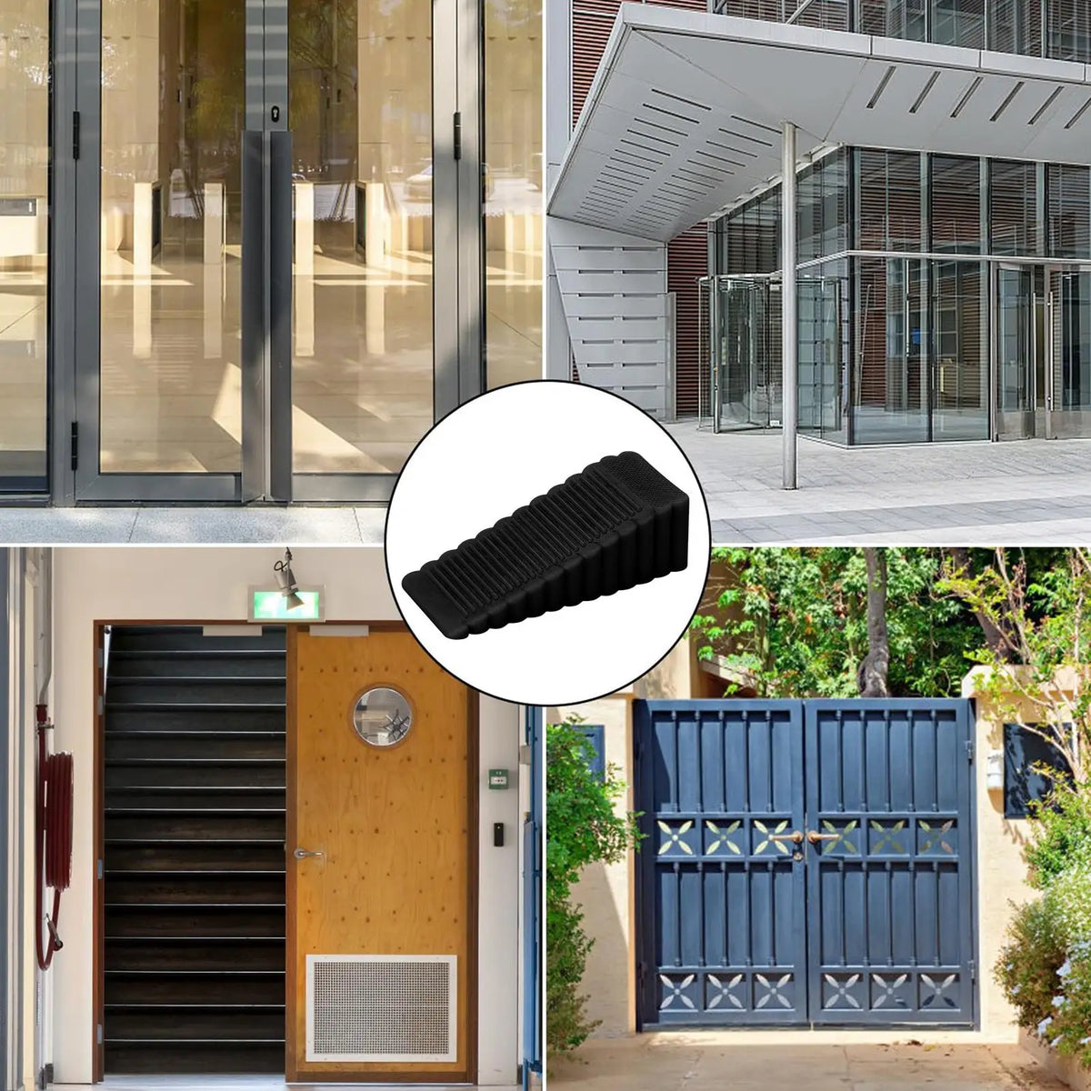 Silicone Wedge Door Stopper – Reusable & Shock-Absorbent