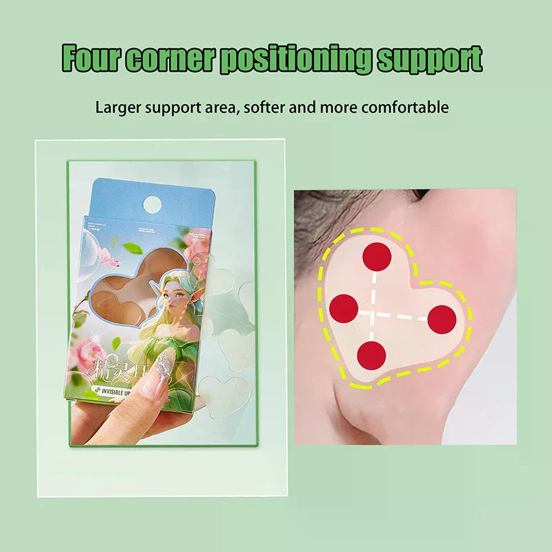 Heart-Shaped Elf Ear Stickers – Invisible Ear Corrector Patches
