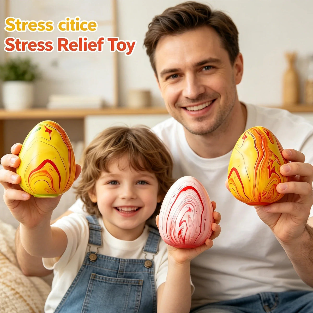 Marbled Egg Squishy Slow Rising Squeeze Sensory Fidget Toy