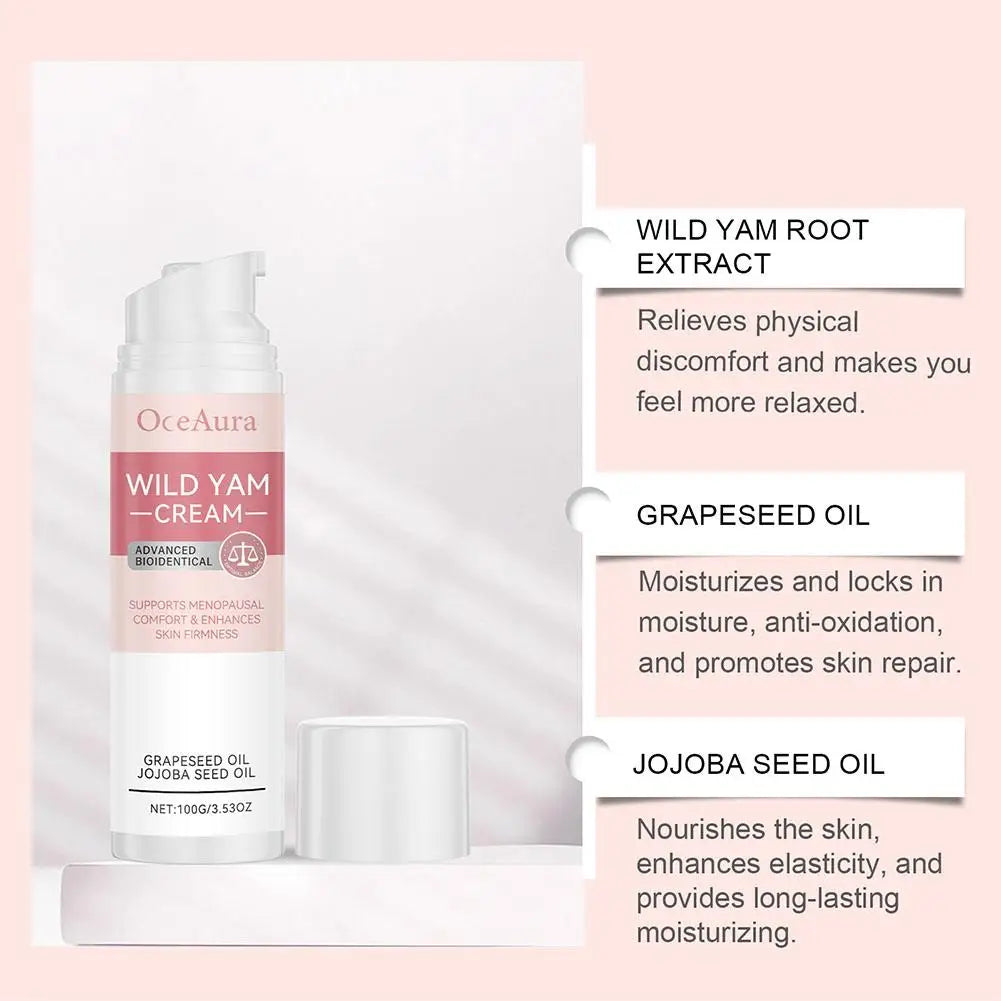Wild Yam Cream for Women – Natural Moisturizer, Firms & Hydrates