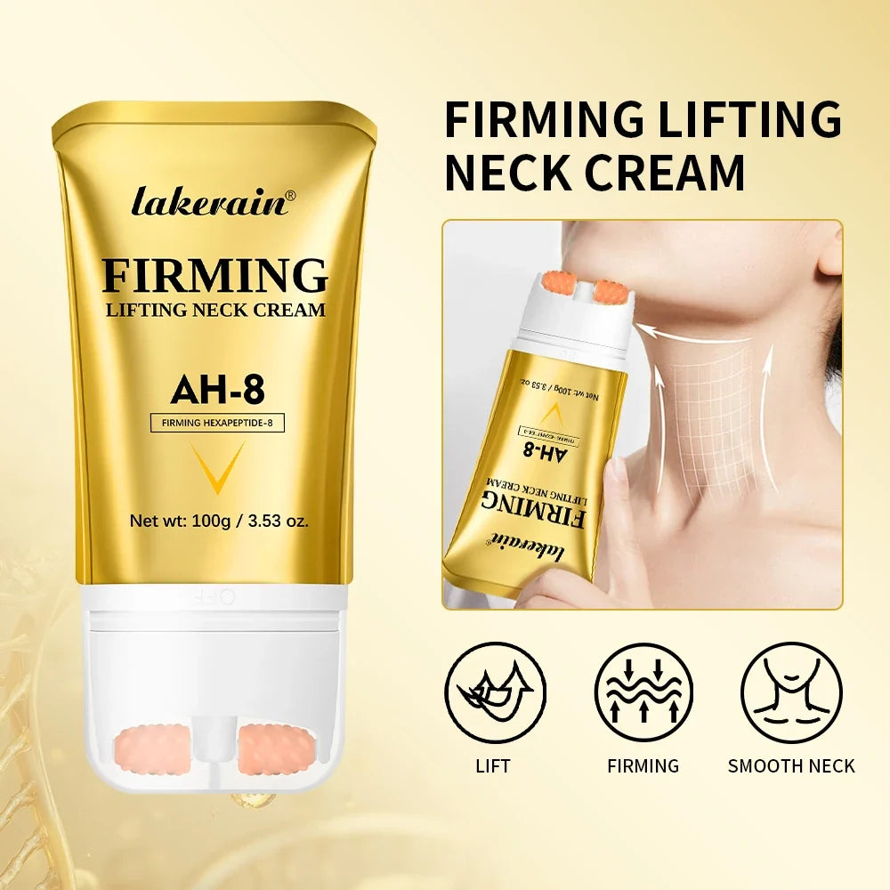 Lakerain AH-8 Firming Neck Cream & Roller – 100g