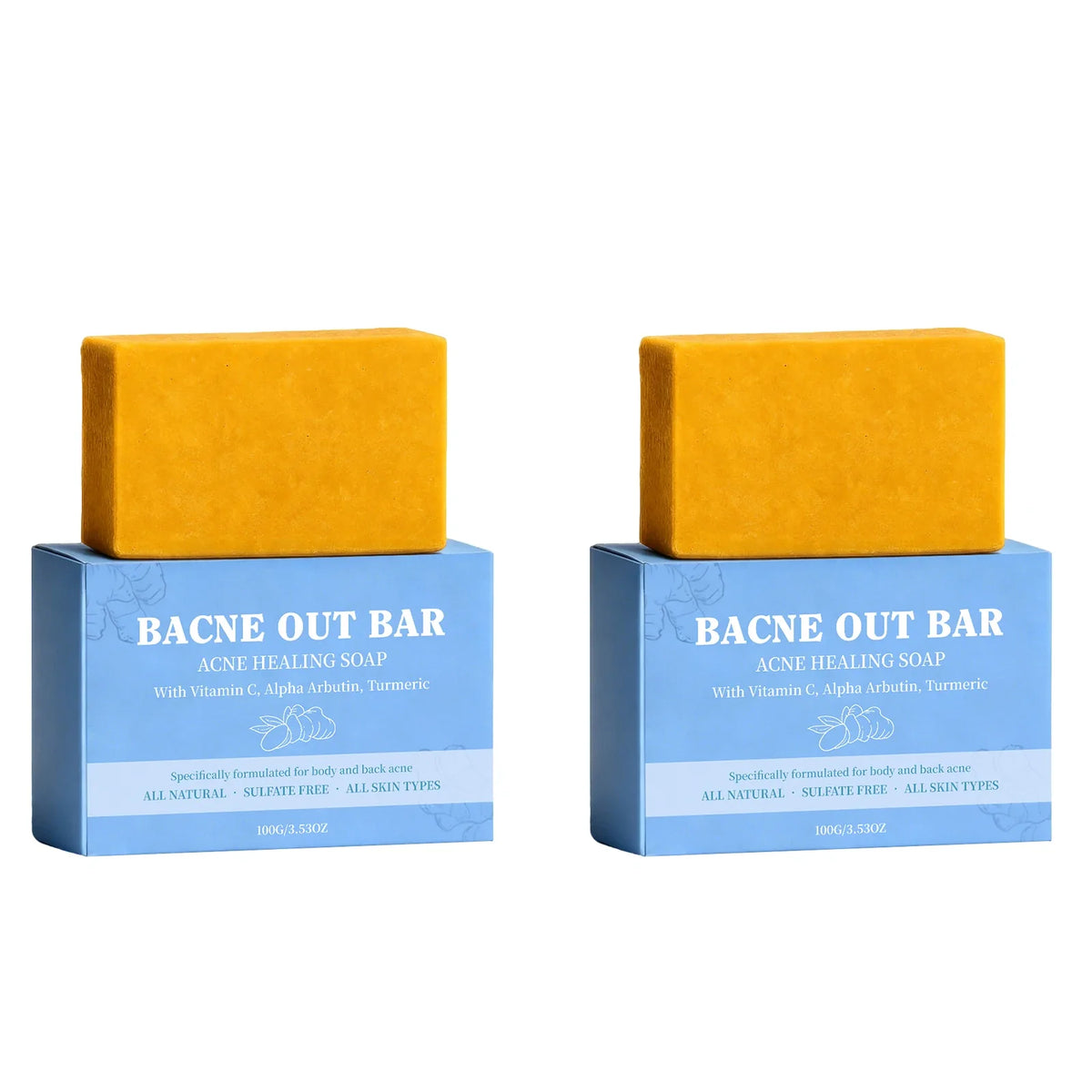 Natural Moisturizing Body Soap Bar – Brightening & Deep Clean 100g