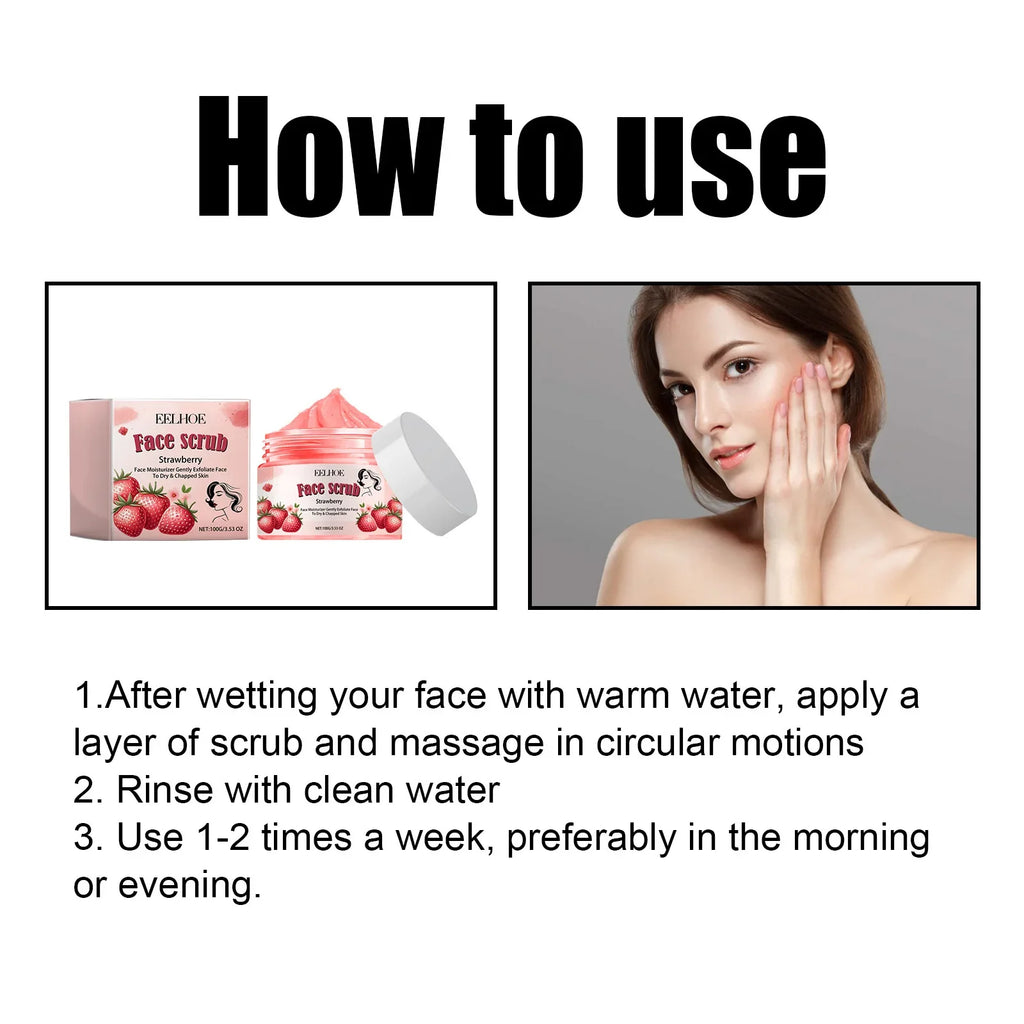 EELHOE Facial Scrub – Exfoliate, Shrink Pores & Brighten Skin