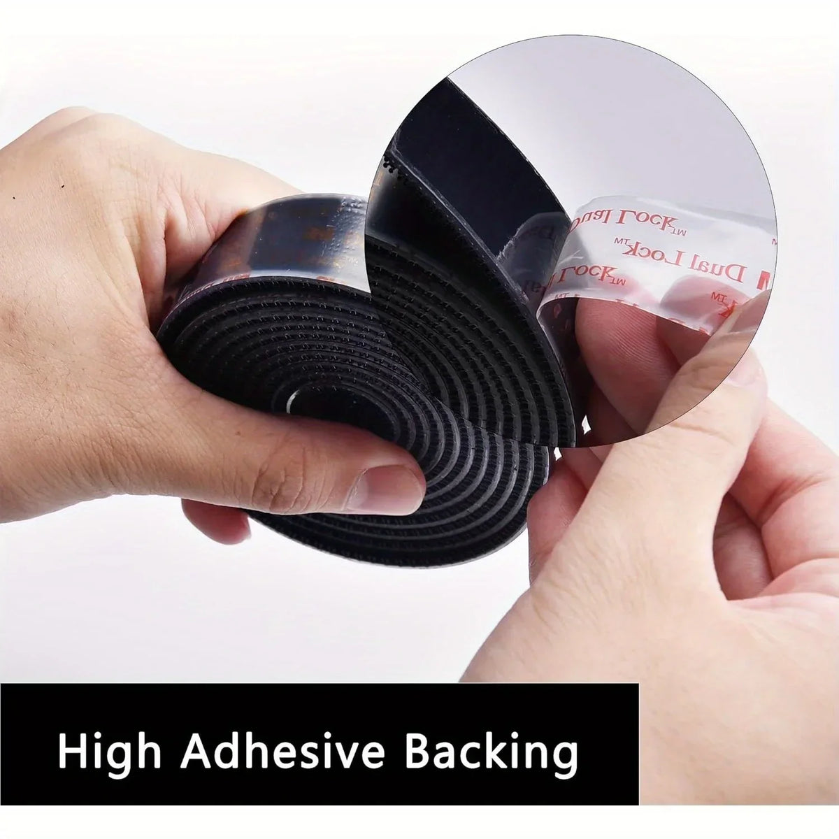 Black Dual Lock Mounting Tape – Reusable Adhesive Hooks