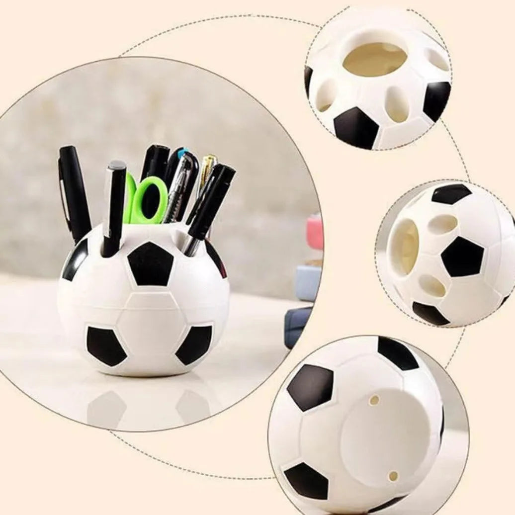 Soccer Ball Pen Pencil & Toothbrush Holder | Desk Organizer