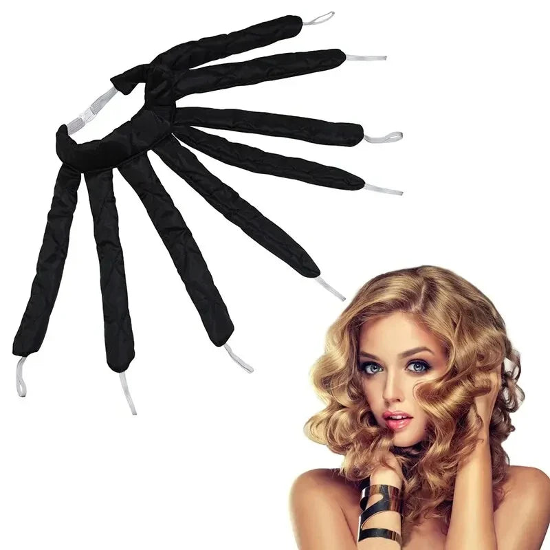 Lazy Hair Curler Rollers Heatless Curling Rod Headband Curls Silk