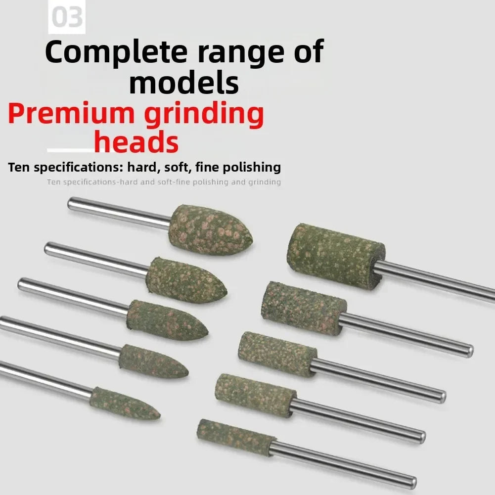 100-Pc Abrasive Grinding & Polishing Bits for Rotary Tools