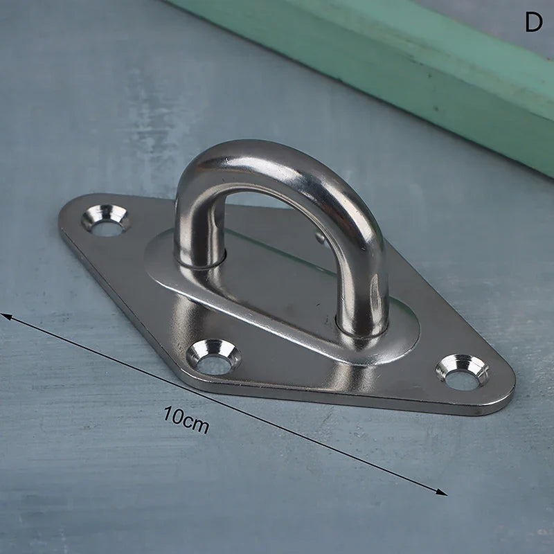304 Stainless Steel Eye Hook M5–M10 | Ceiling Wall Mount Plate