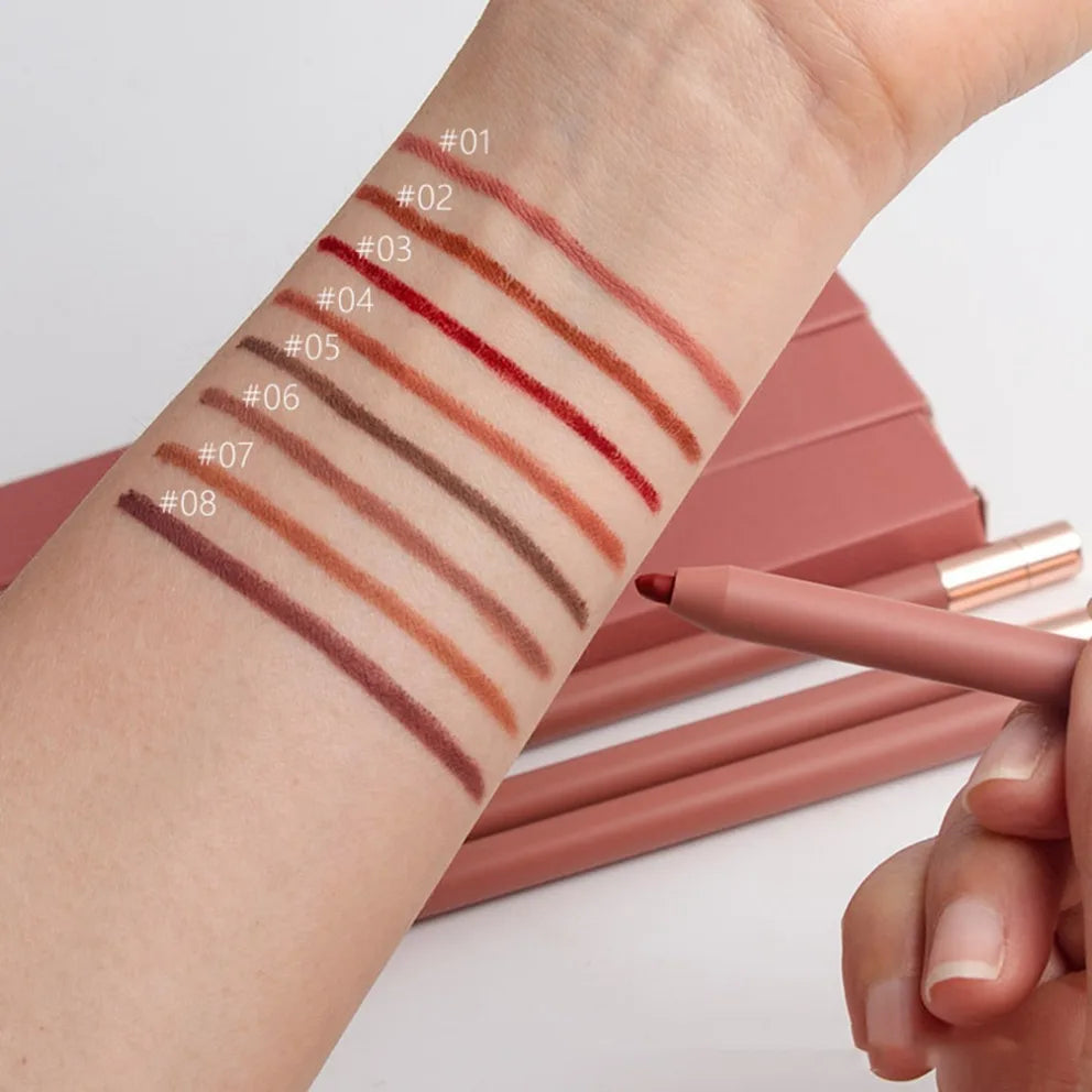 Vegan Matte Nude Lip Liner – Waterproof Long-Lasting Pencil