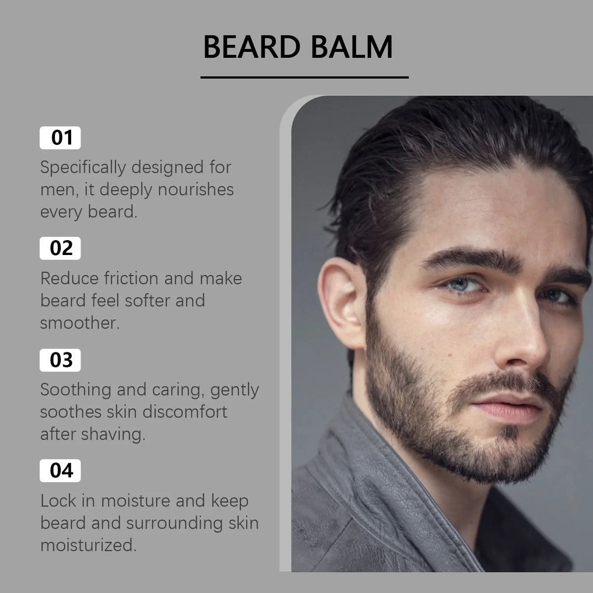 East Moon Vanilla Beard Balm 60g | Nourishing Hold & Growth Wax