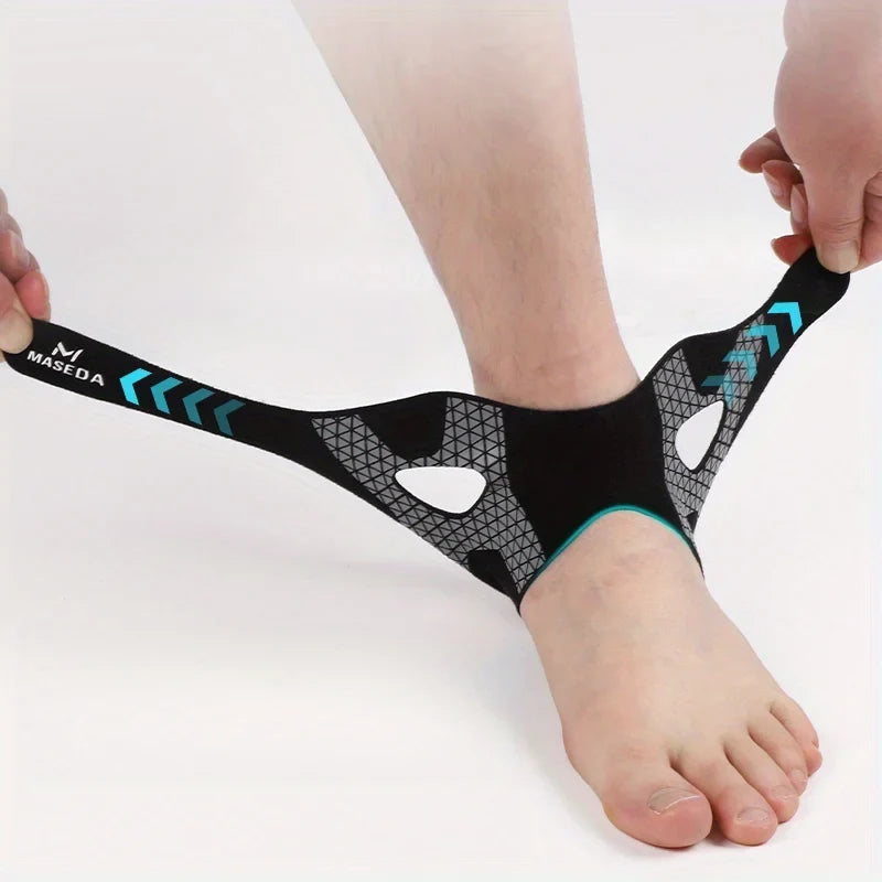 Ultra-Thin Adjustable Ankle Brace – Breathable Nylon for Sports