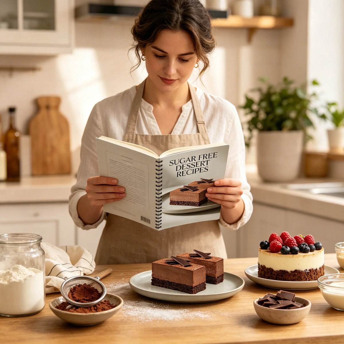 Sugar Dessert Recipes Notebook Guilt-free Healthy Sweet Supports