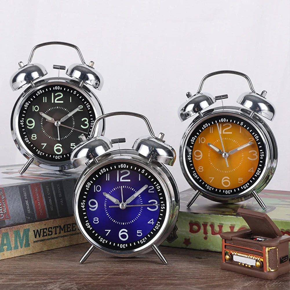 Twin-Bell Vintage Alarm Clock | Loud, Compact & Retro