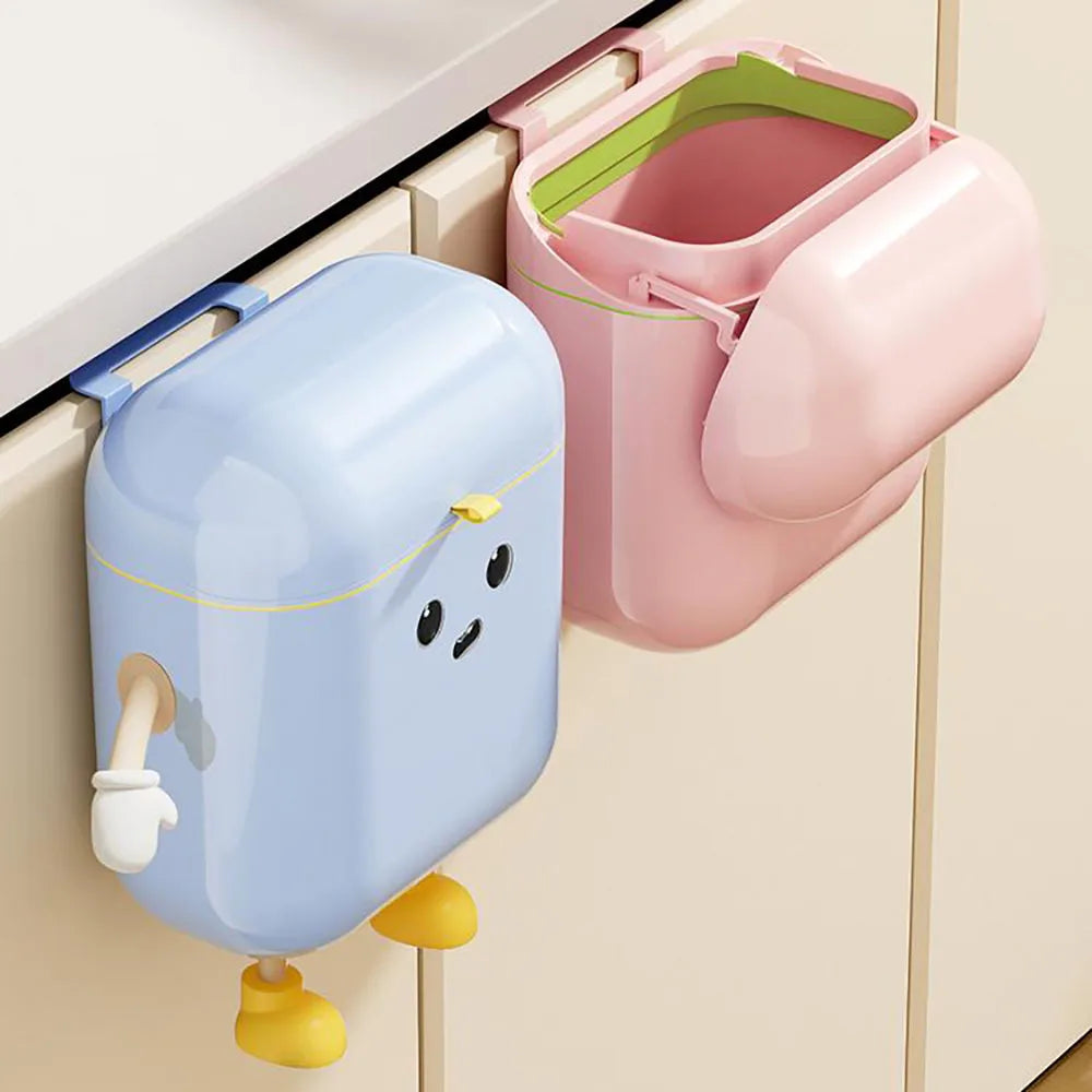 Compost Bin Kitchen Counter Under Sink Plastic Hanging Trash Can Lid