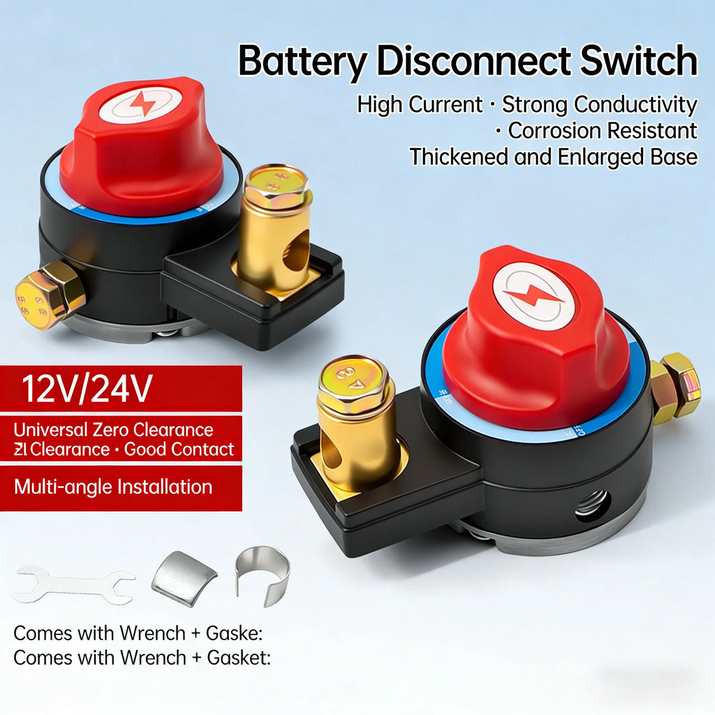 Car Battery Cut Off Switch 12V/24V Disconnect Circuit Breaker