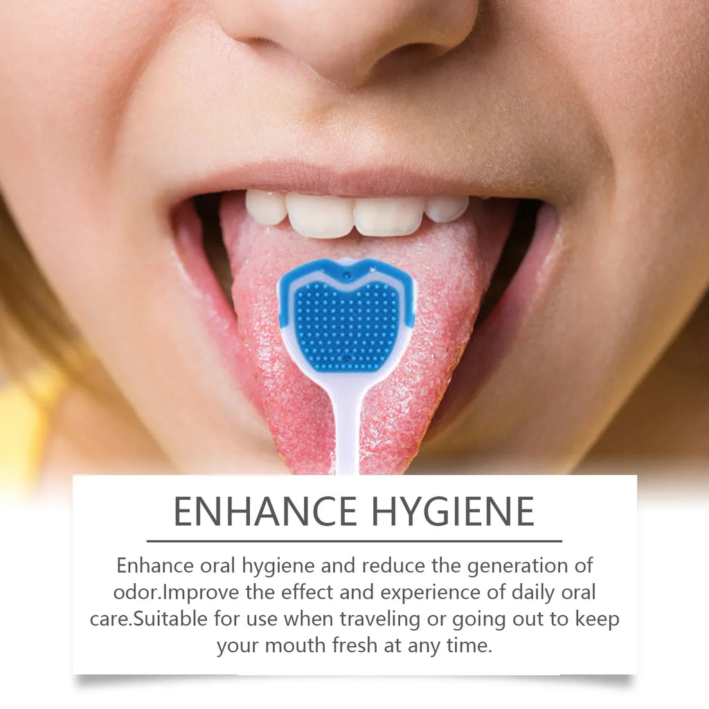 Oralhoe Tongue Scraper Kit with Brush & Cleaning Gel | Fresh Breath