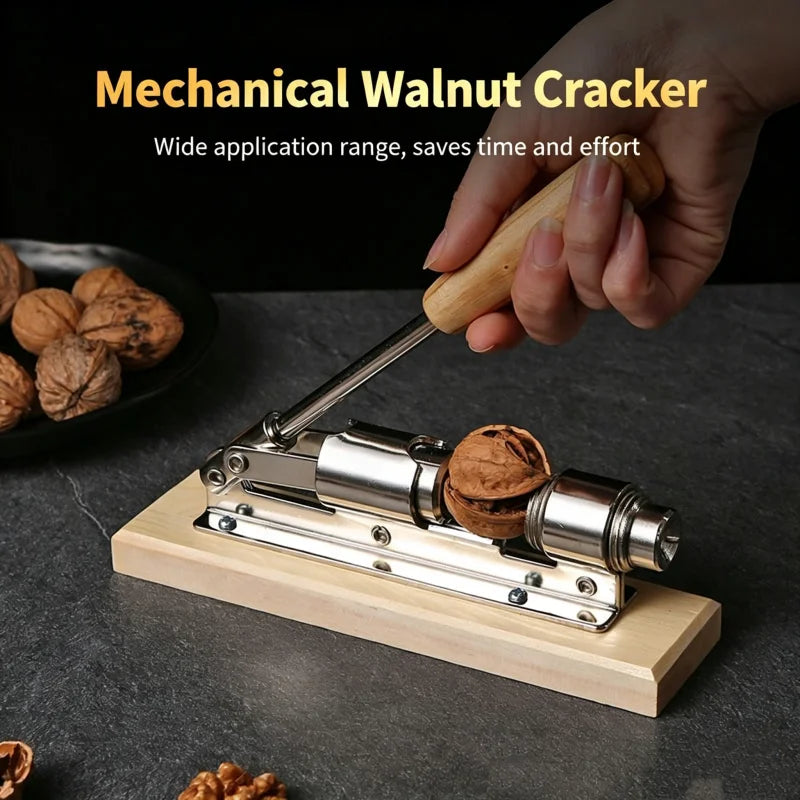 Stainless Steel Manual Nut Cracker – Walnut, Pecan & Filbert