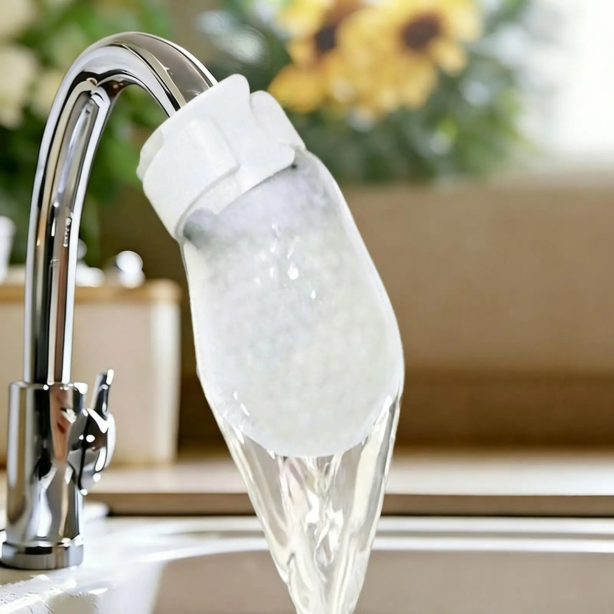 50-Pack Cotton Faucet Filter Pouches – Reduces Scale & Sediment