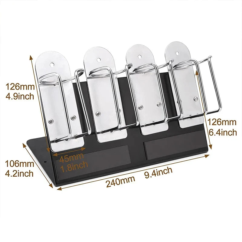 Stainless Steel Barber Clipper Holder & Trimmer Station Rack