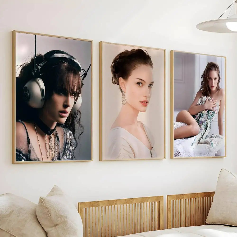 Natalie Portman HD Self-Adhesive Wall Poster – Frameless Art