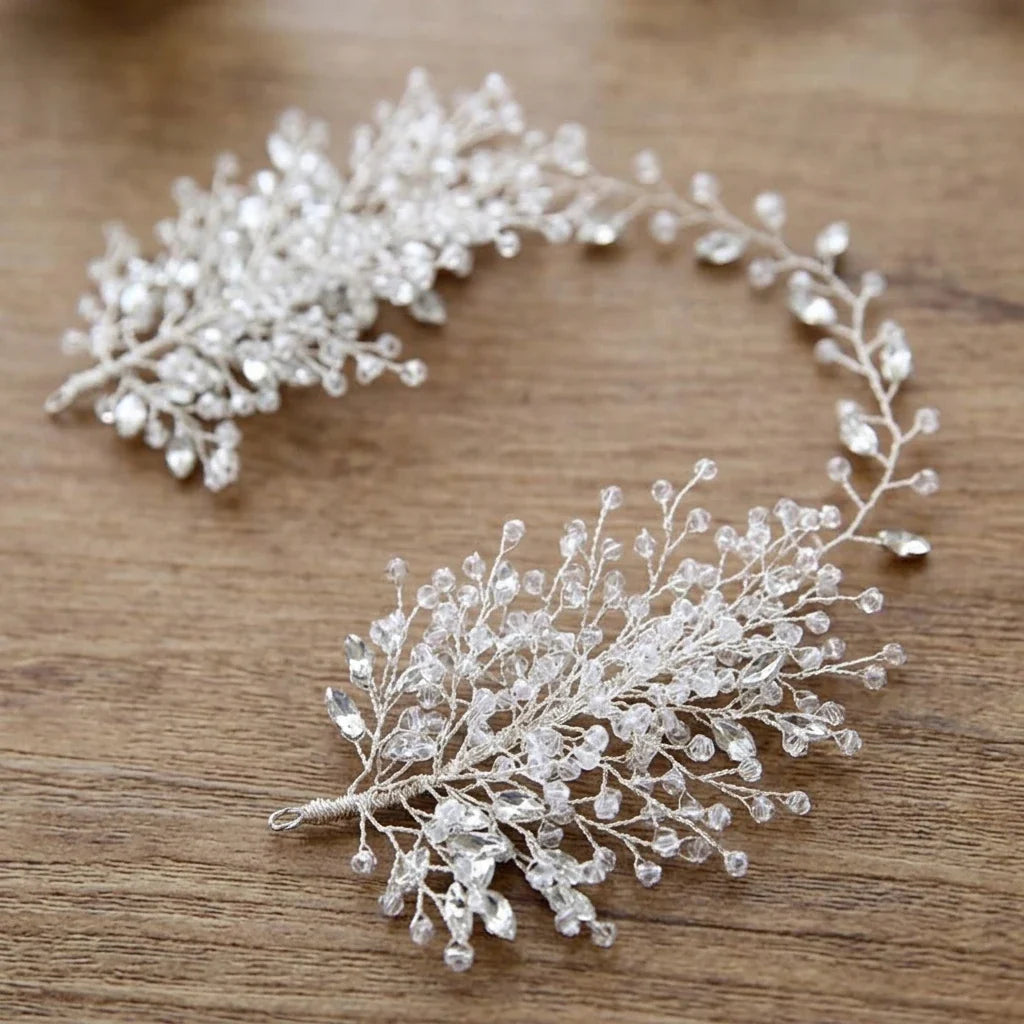 Crystal Rhinestone Bridal Headband | Wedding Hair Accessory