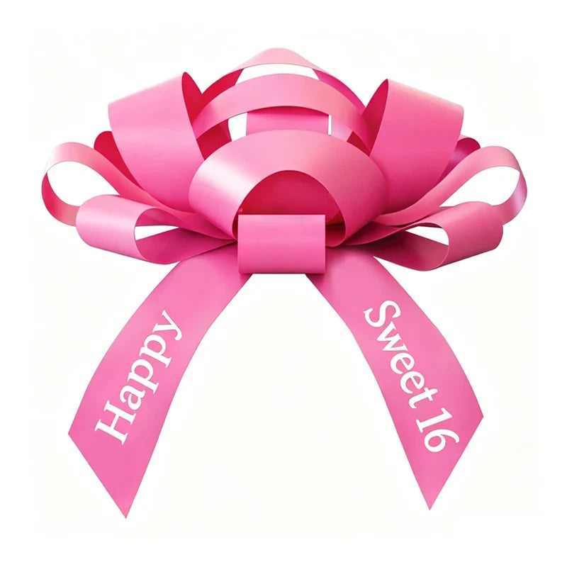 30 Inch Large Pink Car Bow – Sweet 16 Birthday Decoration