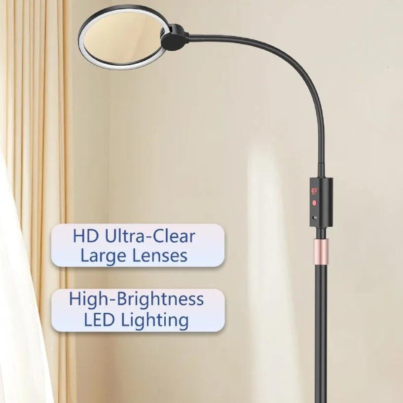 Floor Stand Magnifying Glass with LED Light – Hands-Free Reader