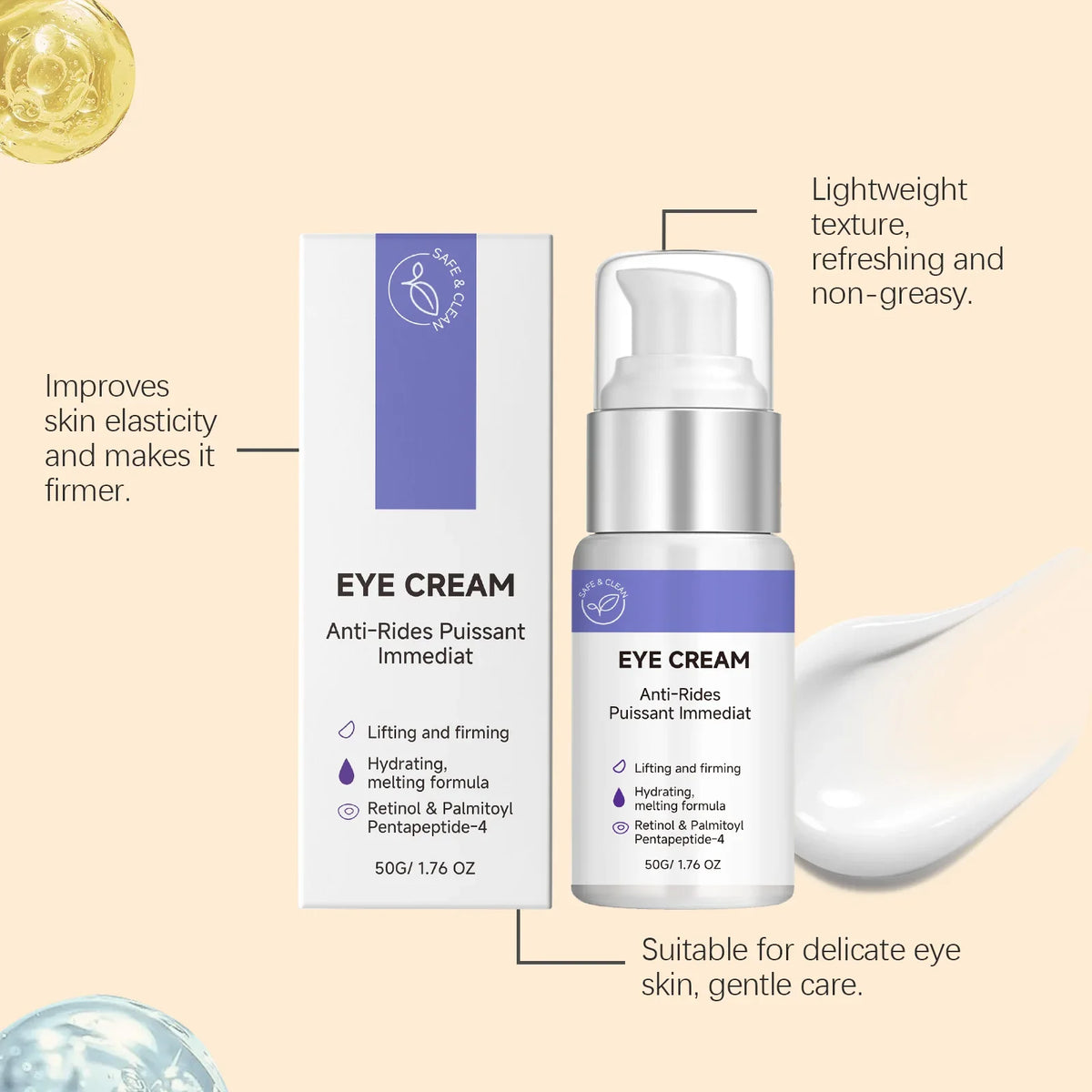 Retinol Eye Cream – Hydrating, Firming & Brightening 50g
